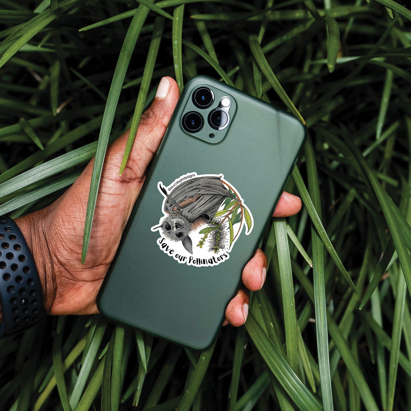Australian Wildlife Sticker Flying Fox Bat
