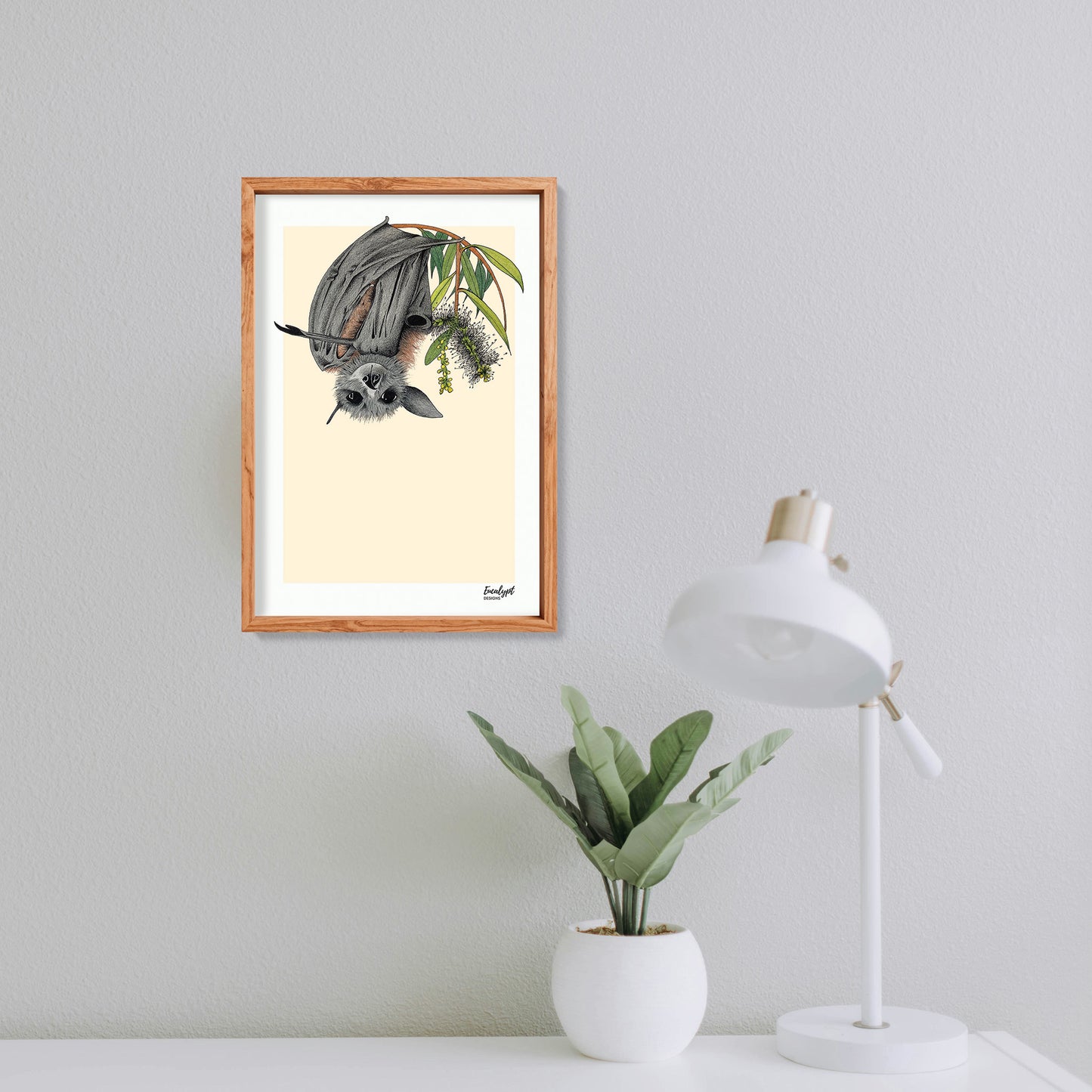 Australian Wildlife Fine Art Print Flying Fox Bat