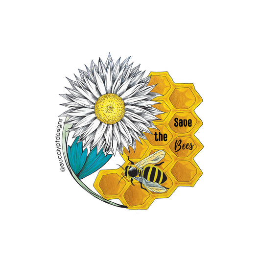 Australian Wildlife Sticker Save The Bees