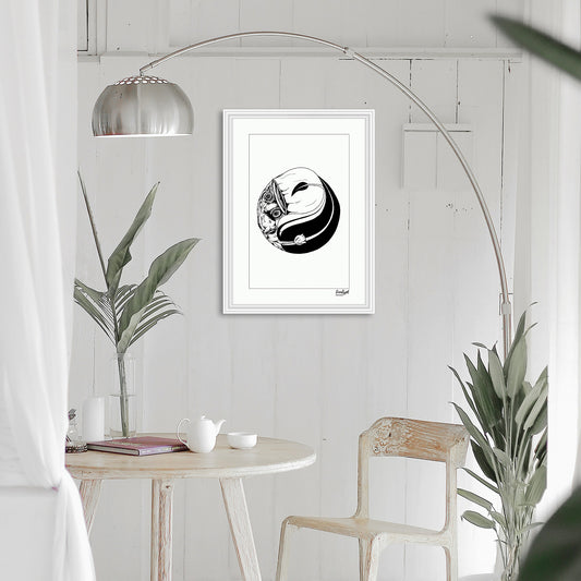 Australian Fine Art Print Gumnut Yin Yang
