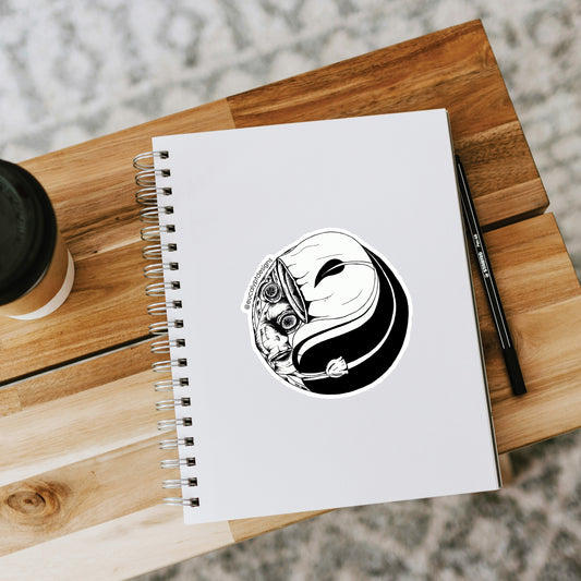 Australian Nature Sticker Gumnut Yin Yang