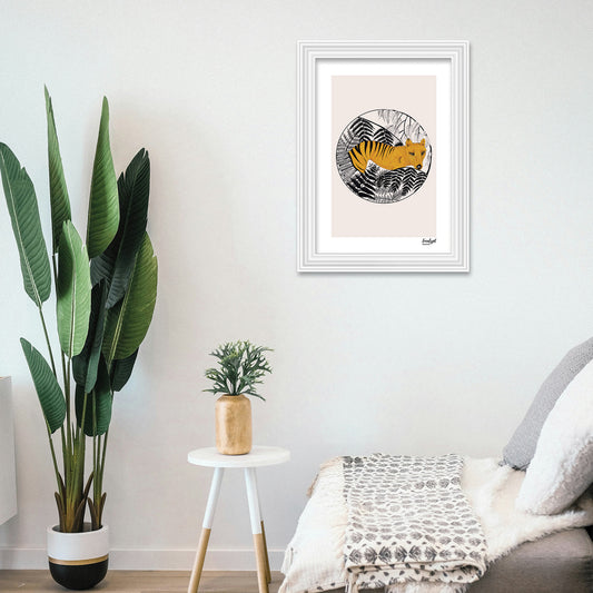 Australian Wildlife Fine Art Print Tamsmanian Tiger