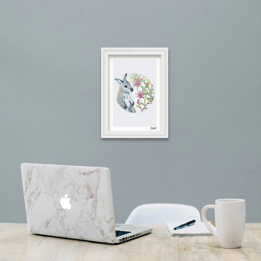 Australian Wildlife Fine Art Print Wallaby