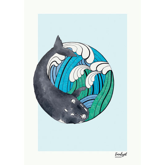 Australian Wildlife Fine Art Print Southern Right Whale